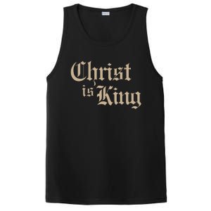 Christian Christ Is King Jesus Christ Catholic Religious PosiCharge Competitor Tank