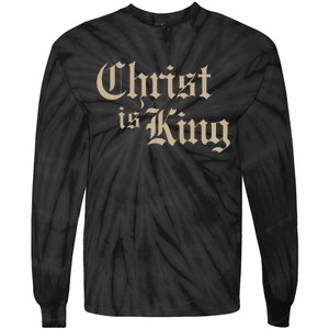 Christian Christ Is King Jesus Christ Catholic Religious Tie-Dye Long Sleeve Shirt