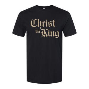 Christian Christ Is King Jesus Christ Catholic Religious Softstyle CVC T-Shirt