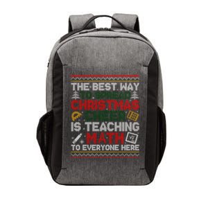 Christmas Cheer Is Teaching Math Ugly Xmas Cool Gift Vector Backpack