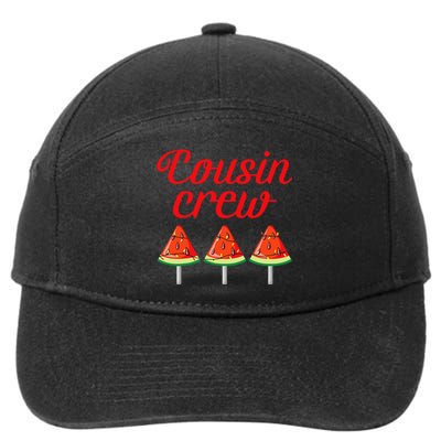 Cousin Crew Ice Cream Pops Watermelon Christmas In July Crew 7-Panel Snapback Hat