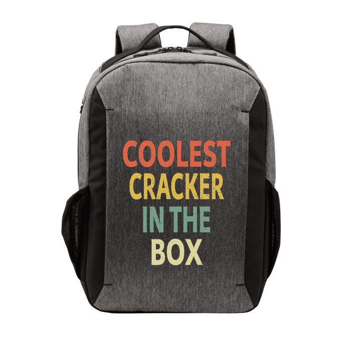 Coolest Cracker In The Box . Vintage Retro Vector Backpack
