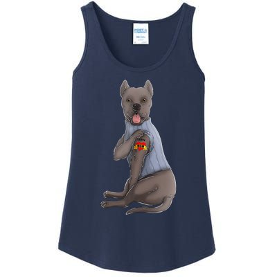 Cane Corso I Love Mom Tattoo Dog Funny Mother's Day Ladies Essential Tank