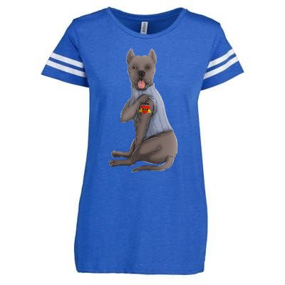 Cane Corso I Love Mom Tattoo Dog Funny Mother's Day Enza Ladies Jersey Football T-Shirt