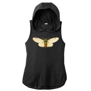 Cicada Ladies PosiCharge Tri-Blend Wicking Draft Hoodie Tank