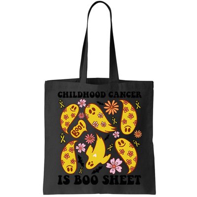 Childhood Cancer Is Boo Sheet Cancer Awareness Month Halloween Bag