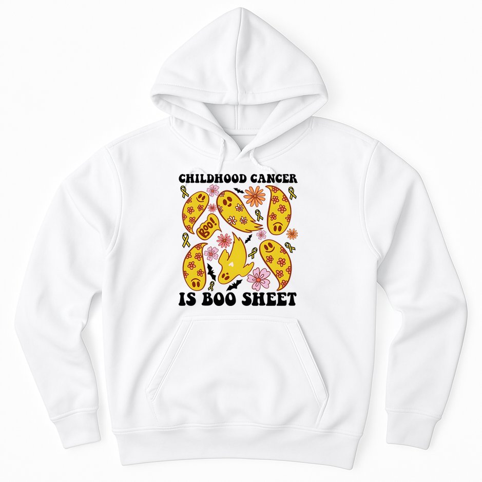 Childhood Cancer Is Boo Sheet Cancer Awareness Month Halloween Hoodie