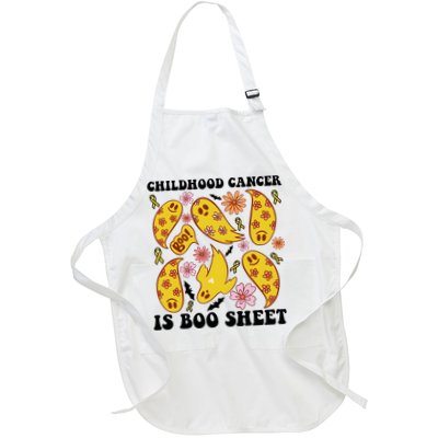 Childhood Cancer Is Boo Sheet Cancer Awareness Month Halloween Apron