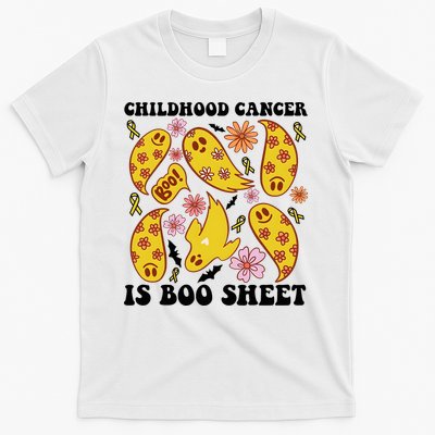 Childhood Cancer Is Boo Sheet Cancer Awareness Month Halloween T-Shirt