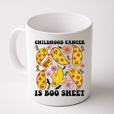 Childhood Cancer Is Boo Sheet Cancer Awareness Month Halloween Mug
