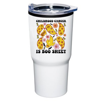 Childhood Cancer Is Boo Sheet Cancer Awareness Month Halloween Tumbler