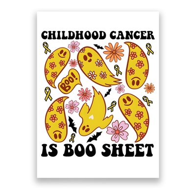 Childhood Cancer Is Boo Sheet Cancer Awareness Month Halloween Poster