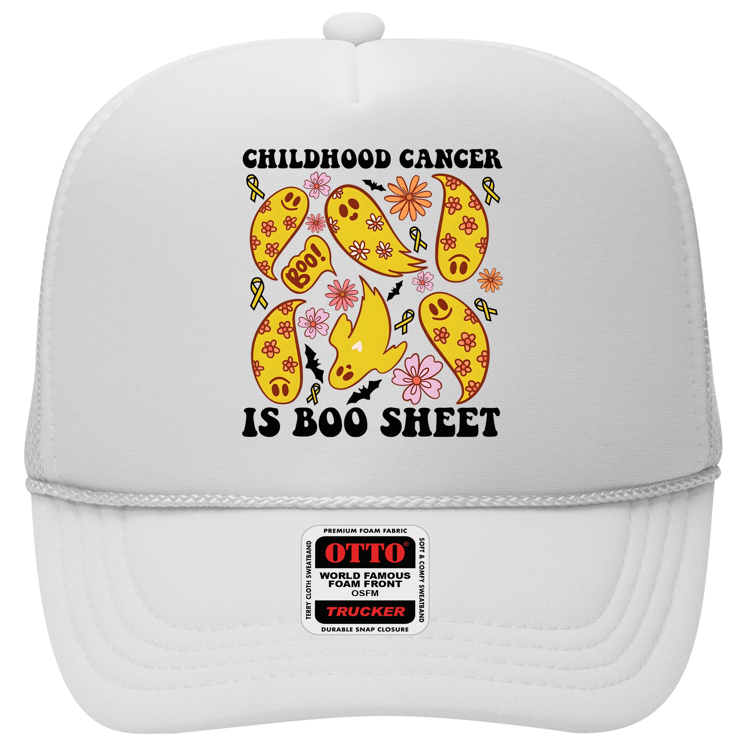 Childhood Cancer Is Boo Sheet Cancer Awareness Month Halloween Hat