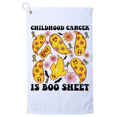 Childhood Cancer Is Boo Sheet Cancer Awareness Month Halloween Golf Towel
