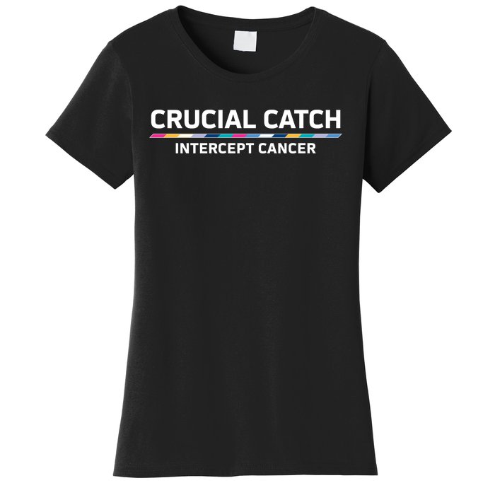 Crucial Catch Intercept Cancer Breast Breast Cancer Awareness Women's T-Shirt