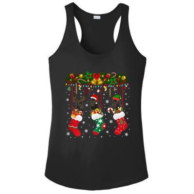 Cane Corso In Sock Xmas Reindeer Santa Elf Dog Gift Ladies PosiCharge Competitor Racerback Tank