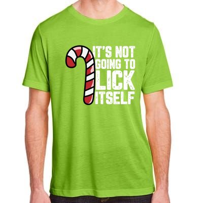 Candy Cane Inappropriate Adult Humor Funny Christmas Funny Gift Adult ChromaSoft Performance T-Shirt