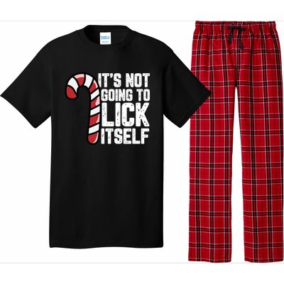 Candy Cane Inappropriate Adult Humor Funny Christmas Funny Gift Pajama Set