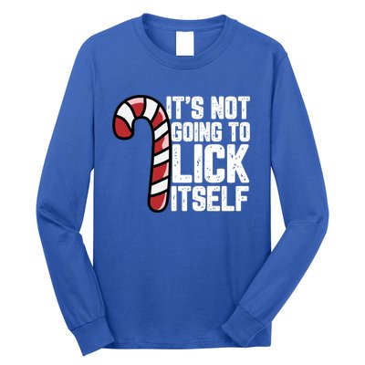 Candy Cane Inappropriate Adult Humor Funny Christmas Funny Gift Long Sleeve Shirt