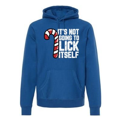 Candy Cane Inappropriate Adult Humor Funny Christmas Funny Gift Premium Hoodie