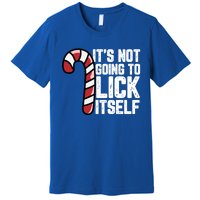 Candy Cane Inappropriate Adult Humor Funny Christmas Funny Gift Premium T-Shirt