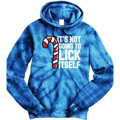 Candy Cane Inappropriate Adult Humor Funny Christmas Funny Gift Tie Dye Hoodie