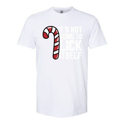 Candy Cane Inappropriate Adult Humor Funny Christmas Funny Gift Softstyle CVC T-Shirt