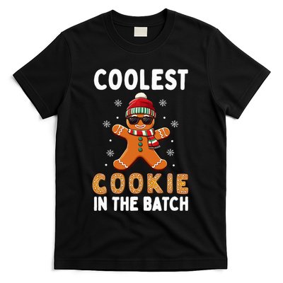 Coolest Cookie In The Batch Funny Gingerbread Christmas T-Shirt