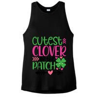 Cutest Clover In The Patch Four Leaf Clover Gift Ladies PosiCharge Tri-Blend Wicking Tank
