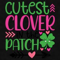 Cutest Clover In The Patch Four Leaf Clover Gift Ladies PosiCharge Tri-Blend Wicking Tank