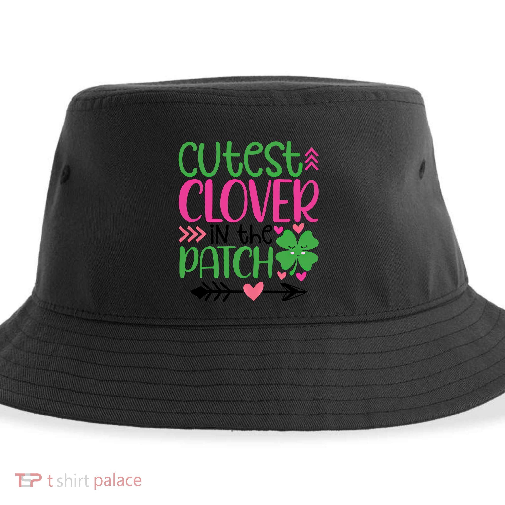 Cutest Clover In The Patch Four Leaf Clover Gift Sustainable Bucket Hat