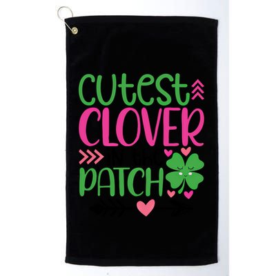Cutest Clover In The Patch Four Leaf Clover Gift Golf Towel
