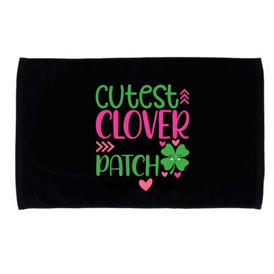 Cutest Clover In The Patch Four Leaf Clover Gift Microfiber Hand Towel