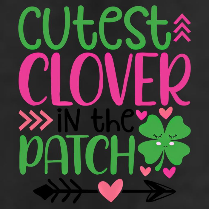 Cutest Clover In The Patch Four Leaf Clover Gift Microfiber Hand Towel