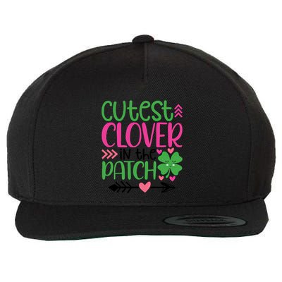 Cutest Clover In The Patch Four Leaf Clover Gift Wool Snapback Cap
