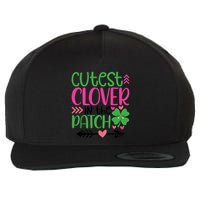 Cutest Clover In The Patch Four Leaf Clover Gift Wool Snapback Cap