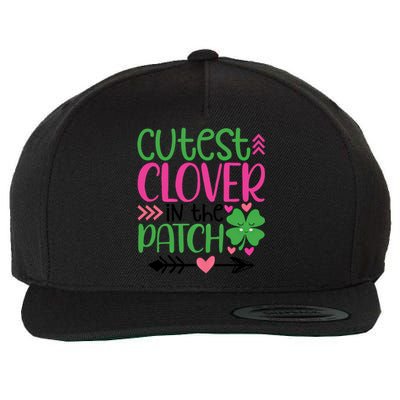 Cutest Clover In The Patch Four Leaf Clover Gift Wool Snapback Cap