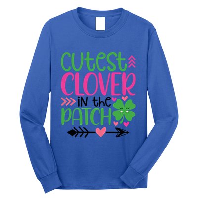 Cutest Clover In The Patch Four Leaf Clover Gift Long Sleeve Shirt
