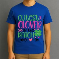 Cutest Clover In The Patch Four Leaf Clover Gift T-Shirt