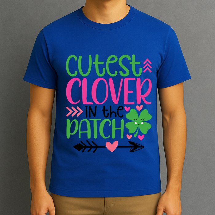 Cutest Clover In The Patch Four Leaf Clover Gift T-Shirt