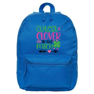 Cutest Clover In The Patch Four Leaf Clover Gift 16 in Basic Backpack
