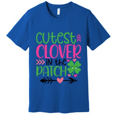 Cutest Clover In The Patch Four Leaf Clover Gift Premium T-Shirt