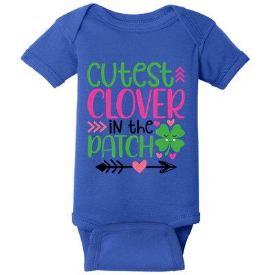 Cutest Clover In The Patch Four Leaf Clover Gift Baby Bodysuit