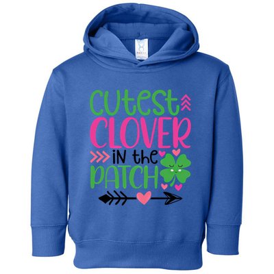 Cutest Clover In The Patch Four Leaf Clover Gift Toddler Hoodie