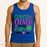 Cutest Clover In The Patch Four Leaf Clover Gift Tank Top