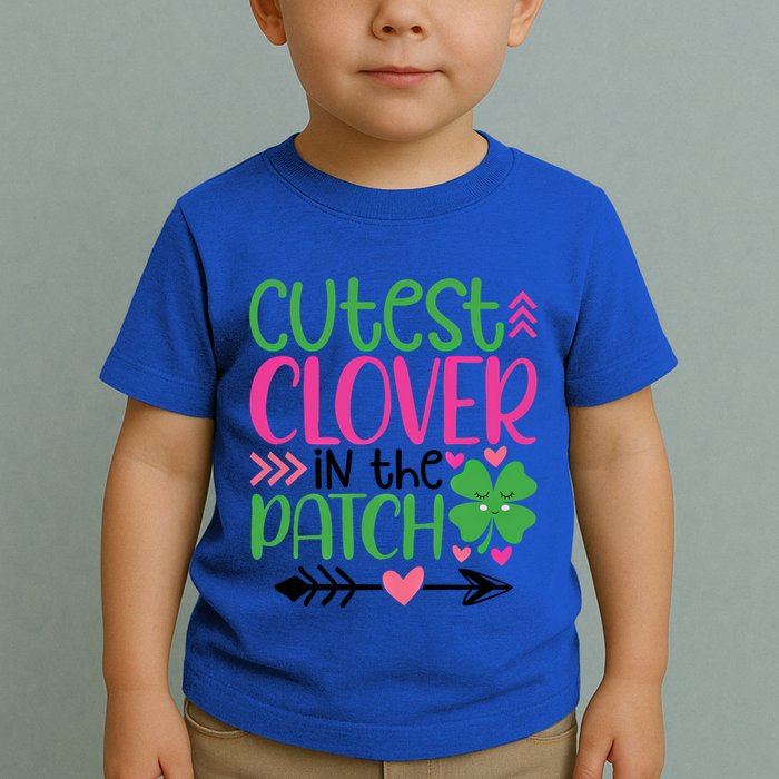 Cutest Clover In The Patch Four Leaf Clover Gift Toddler T-Shirt