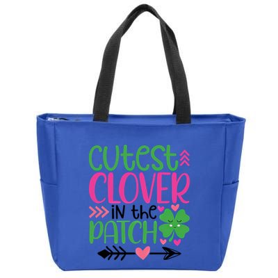 Cutest Clover In The Patch Four Leaf Clover Gift Zip Tote Bag