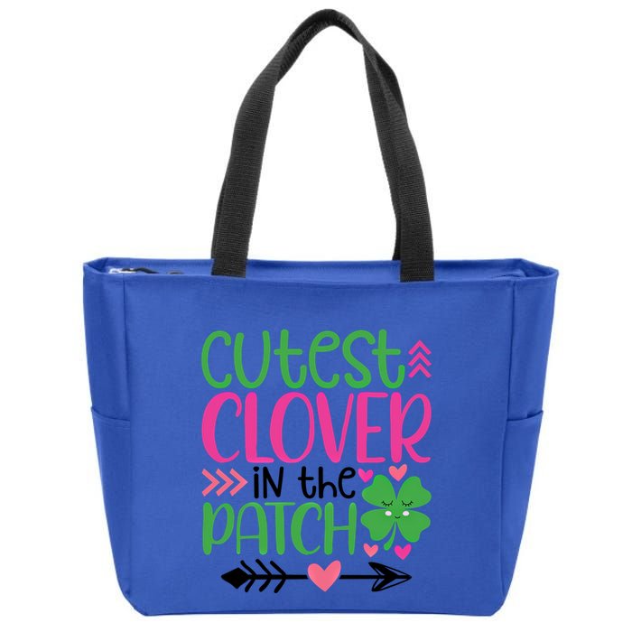 Cutest Clover In The Patch Four Leaf Clover Gift Zip Tote Bag