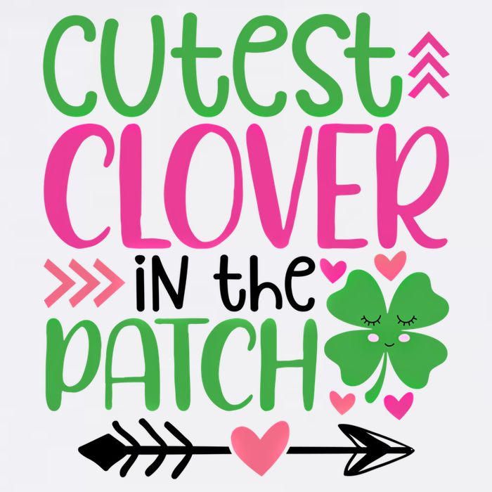 Cutest Clover In The Patch Four Leaf Clover Gift Garment-Dyed Sweatshirt