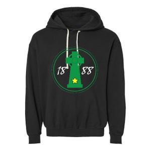 Celtic Cross Irish 1888 Coybig Garment-Dyed Fleece Hoodie